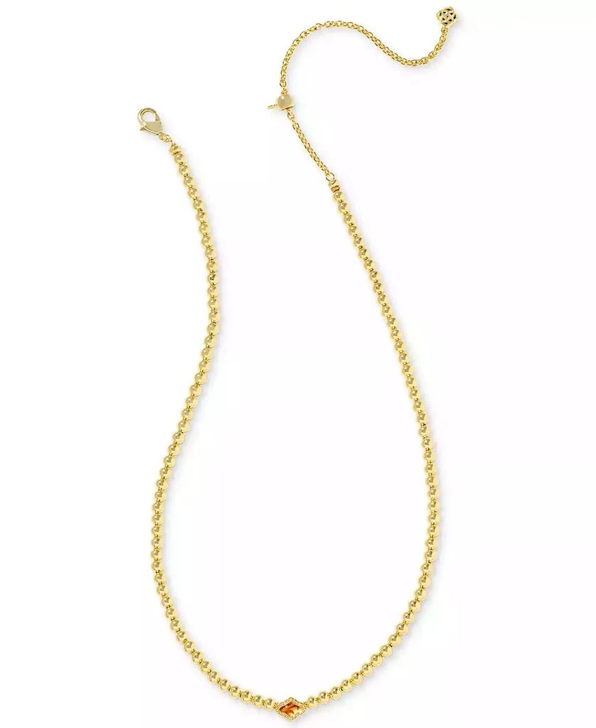 Kendra Scott Abbie Gold-Tone Beaded Necklace, 13-1/2" + 4" extender 2