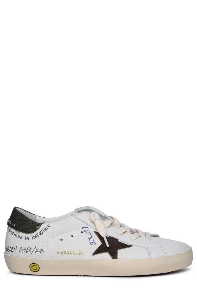 Golden Goose Golden Goose Kids Super Star Slogan-Printed Low-Top Sneakers 1