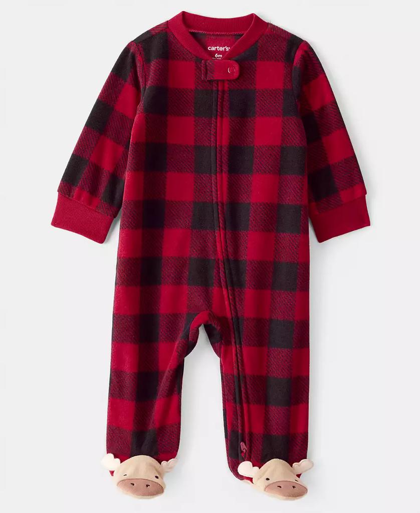 Carter's Baby Boys Reindeer Zip-Up Sleep and Play Coverall