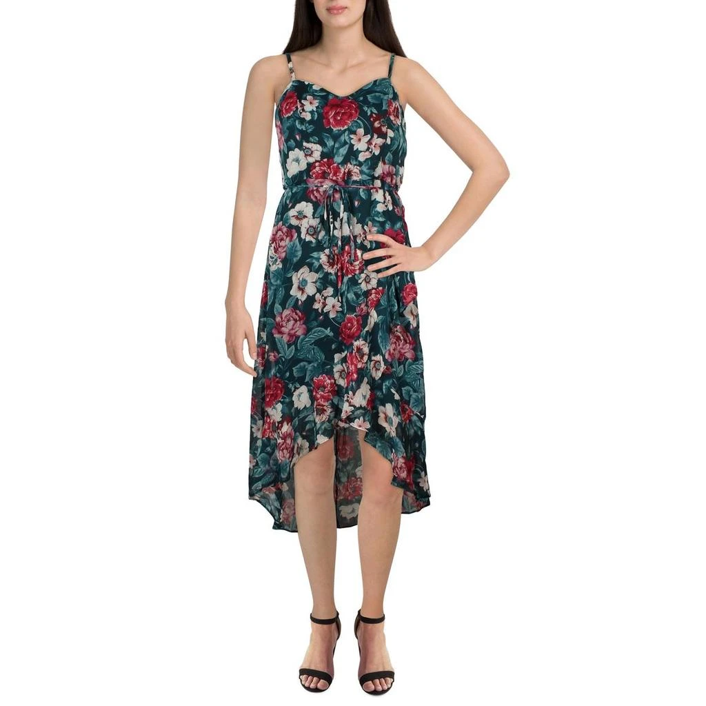 BCX Womens Floral Print Midi Maxi Dress 1