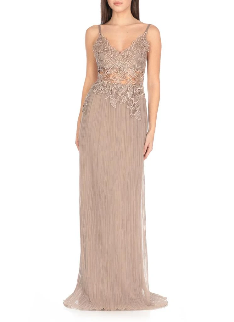 Alberta Ferretti Alberta Ferretti Pleated Satin Midi Skirt 4