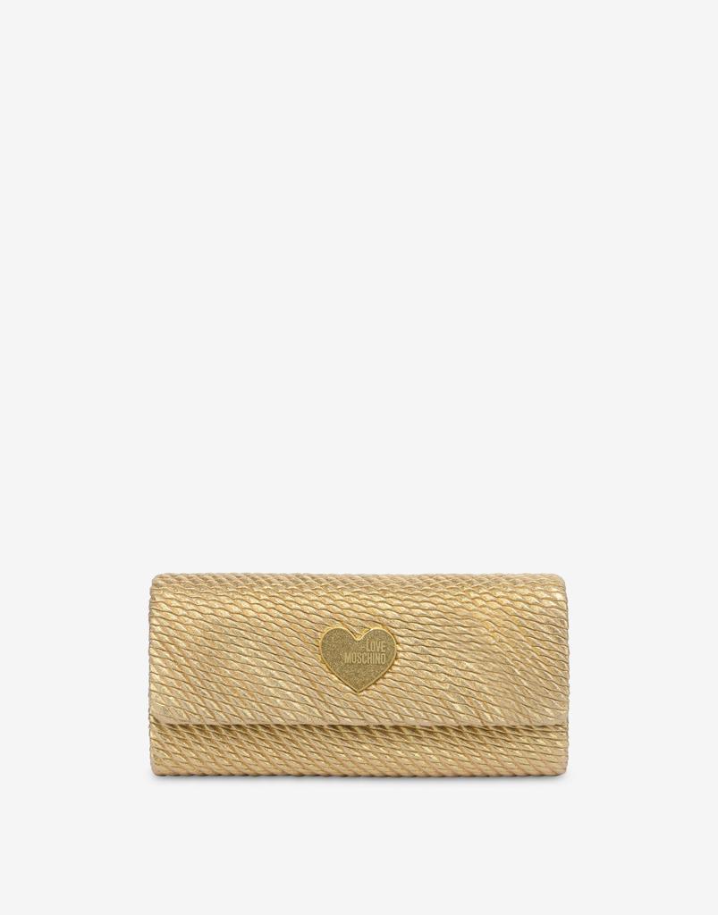 Love Moschino Metal Heart Clutch