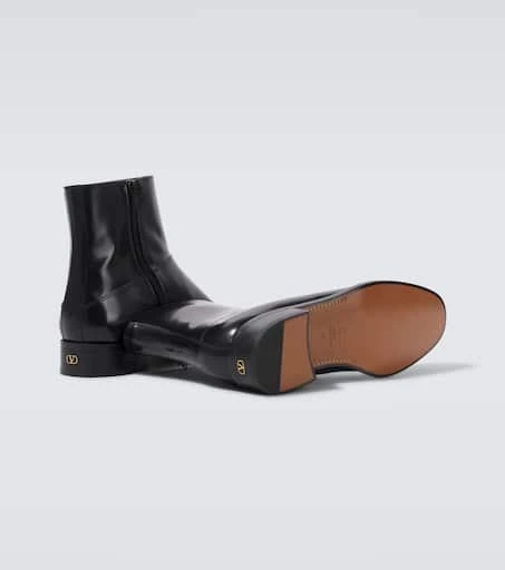 Valentino VLogo leather ankle boots 7
