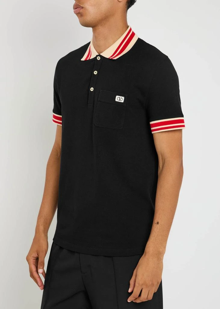 Valentino VLogo piqué cotton polo shirt 2