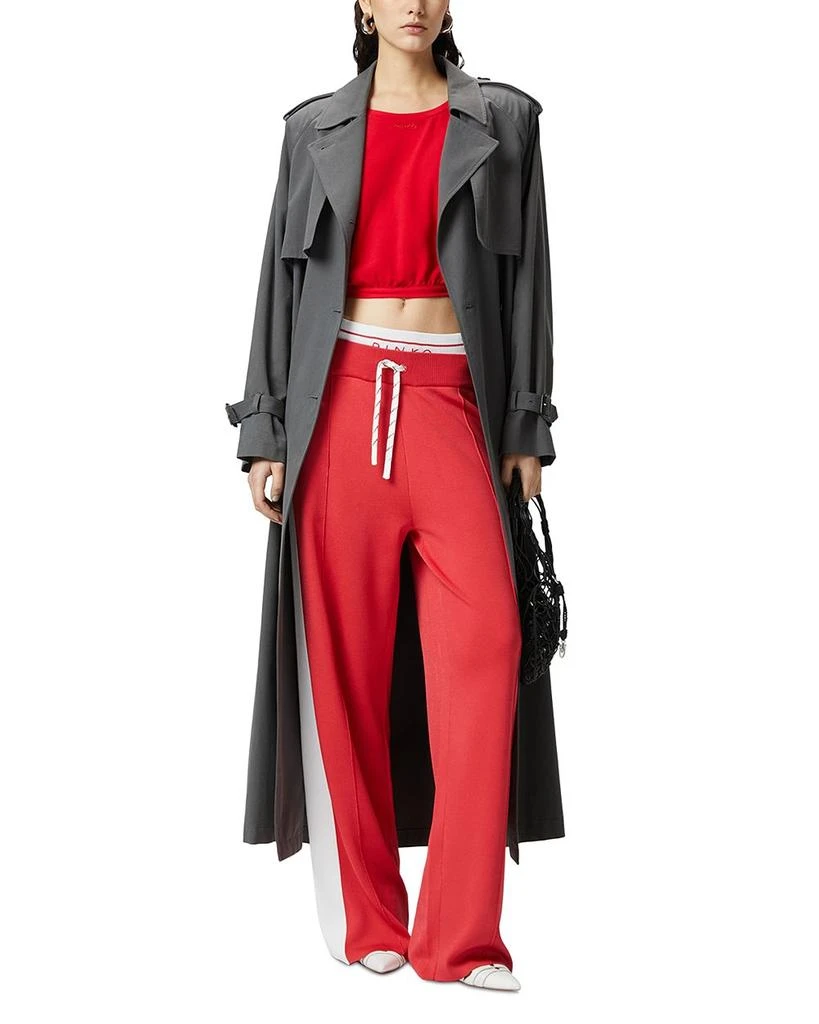 PINKO Maracaibo Maglia Extended Shoulder Crop Top 2