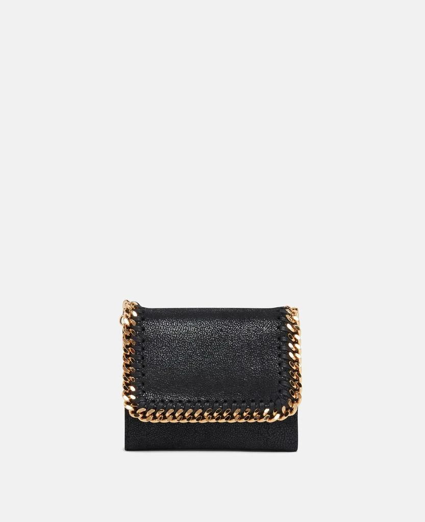 Stella McCartney Stella McCartney - Falabella Small Flap Wallet, Woman, Black 1