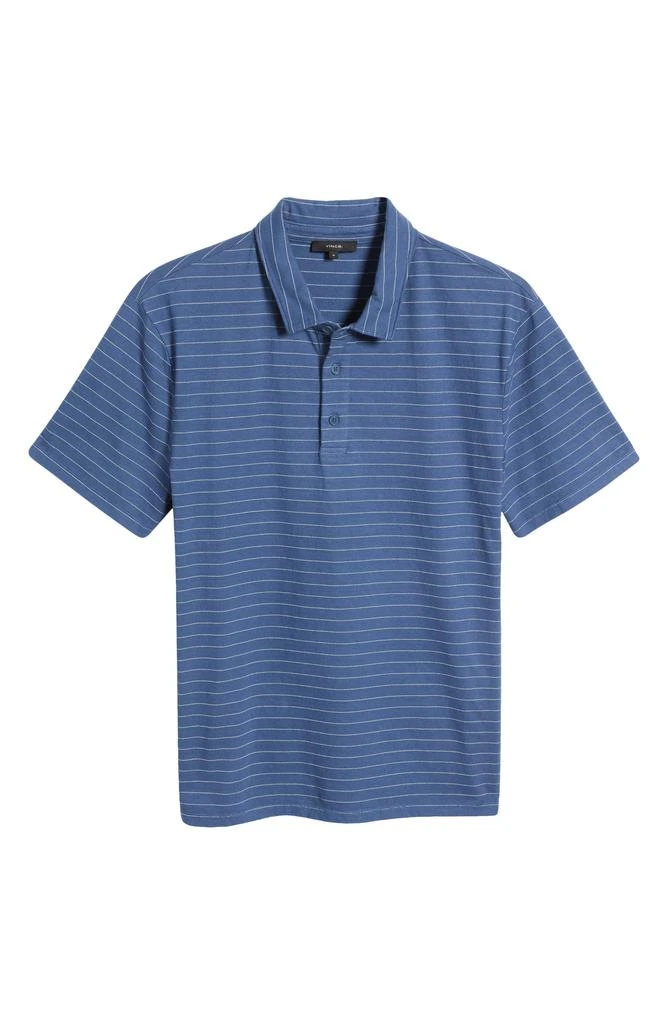 Vince Garment Dyed Fleck Stripe Polo 5