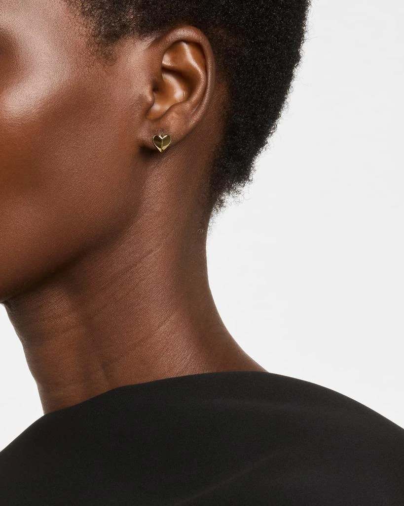 POPPY FINCH Folding Heart Stud Earrings 2