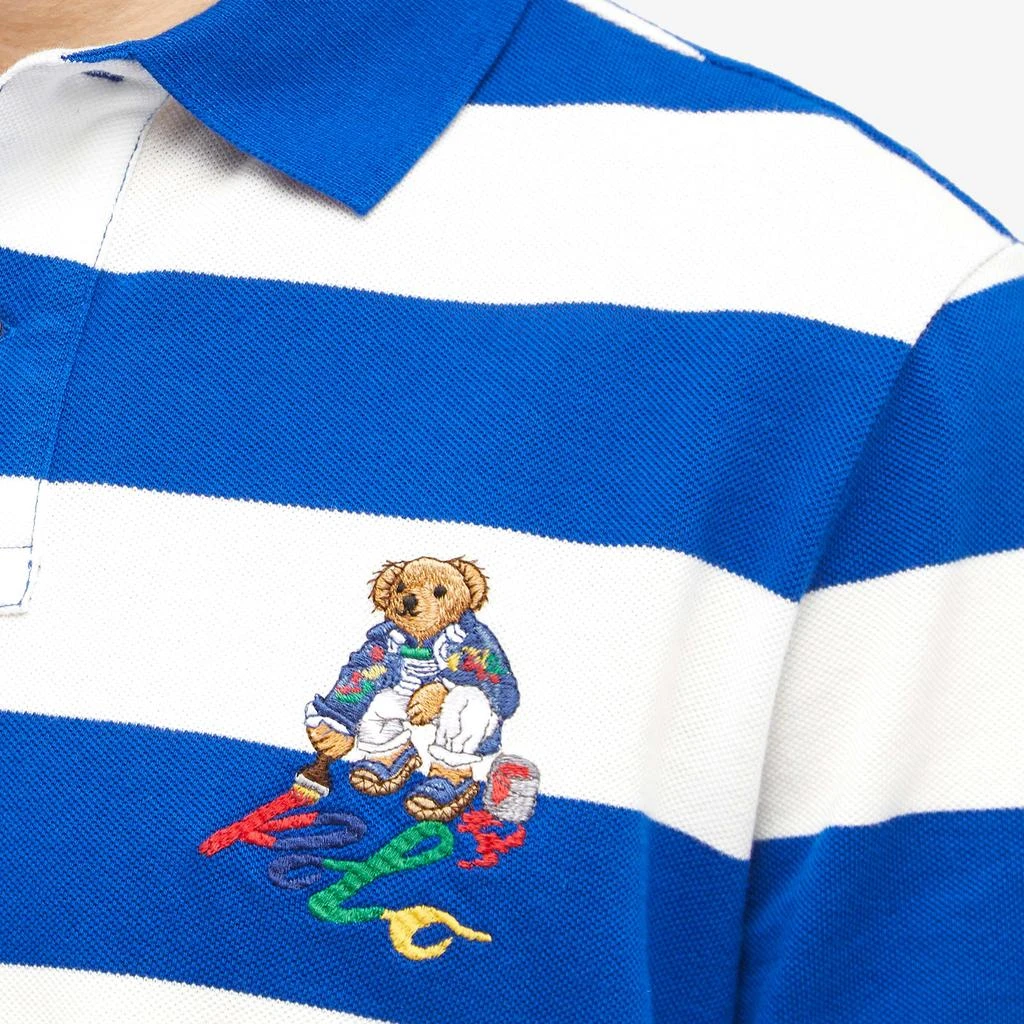 Ralph Lauren Polo Ralph Lauren Painting Bear Block Stripe Polo Shirt 5