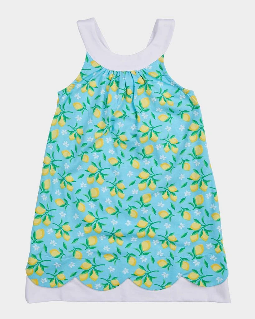 Florence Eiseman Girl's Sleeveless Lemon-Print Dress, Size 2-6 1
