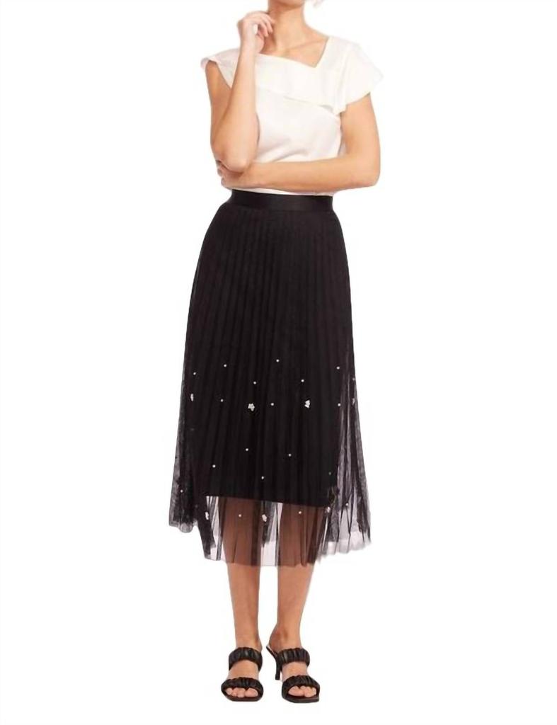 Eva Franco Lila Pearl Tulle Skirt