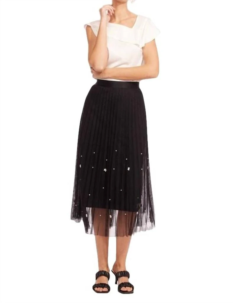 Eva Franco Lila Pearl Tulle Skirt 1