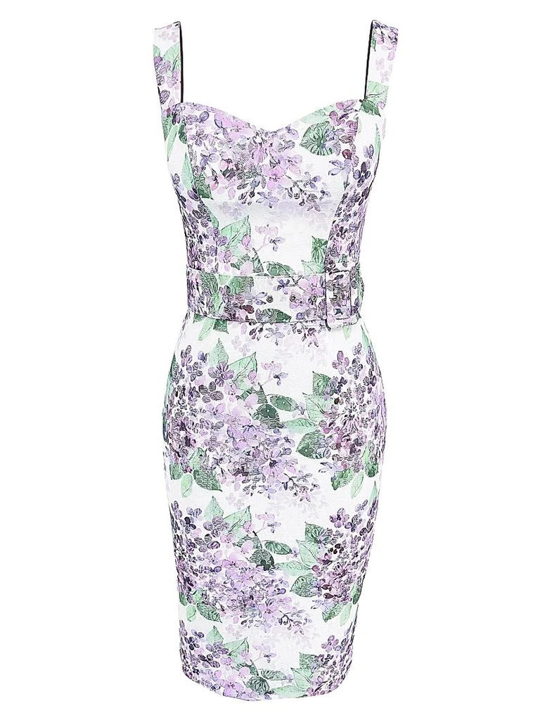 Summer Nicole Floral Midi-Dress  On Sale Now with Up to 70% Off | Discover  Exclusive Deals & Savings at BeyondStyle  Authentic Dress The Population  floral|dresses|midi-length|contemporary|sweetheart|women's  apparel|Women's|women's|bodycon|sleeveless ...