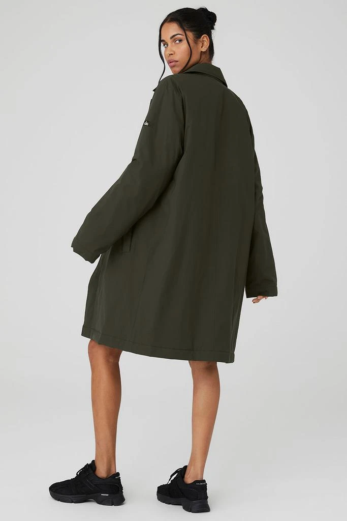 Alo Signature Overcoat - Stealth Green 2