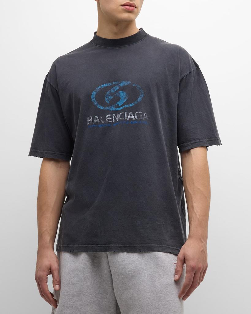 【Balenciaga】TSHIRT SURFER THIN JERSEY◆764235TPVM3 Balenciaga Men's Surfer Thin Jersey T-Shirt - T-Shirts