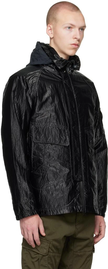 C.P. Company Black Hooded Jacket 4