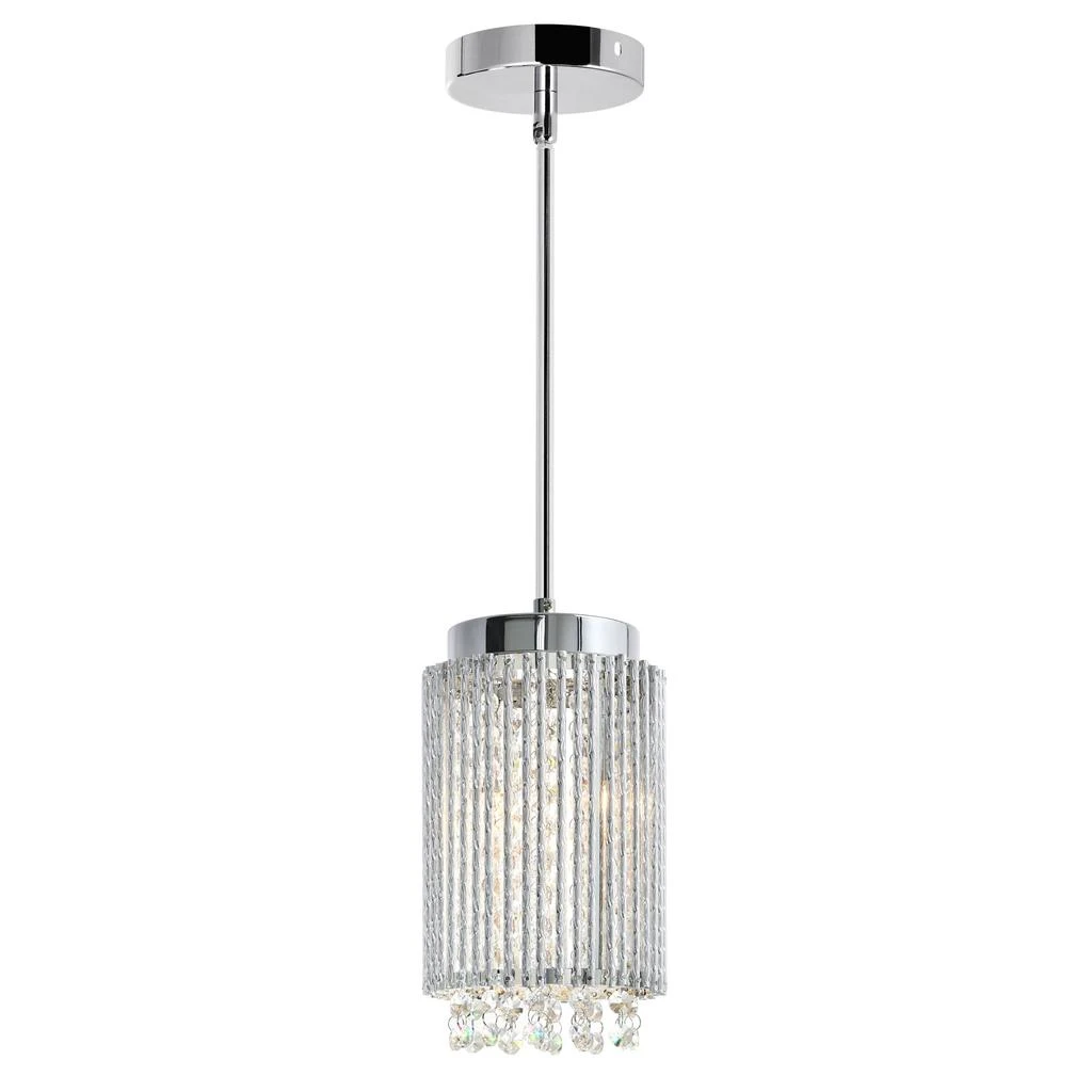 CWI Lighting Claire 2 Light Drum Shade Mini Pendant With Chrome Finish