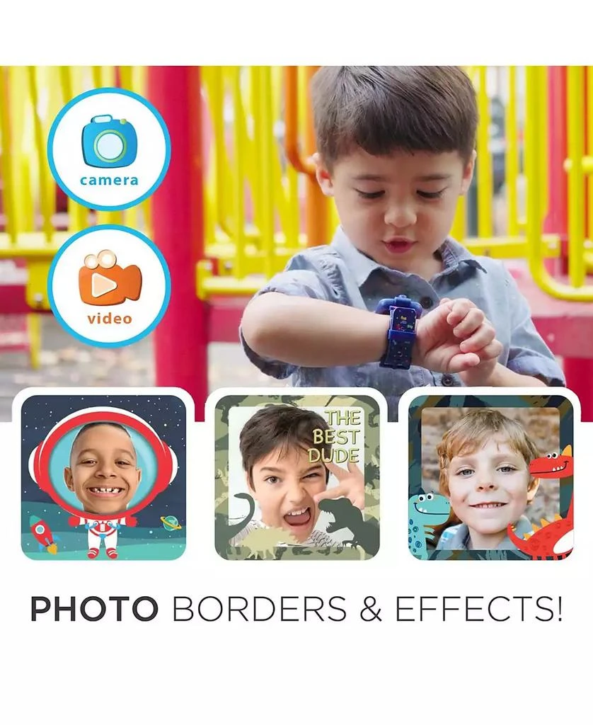 Playzoom Kid
s 2 Textured Holographic Tpu Strap Smart Watch 6