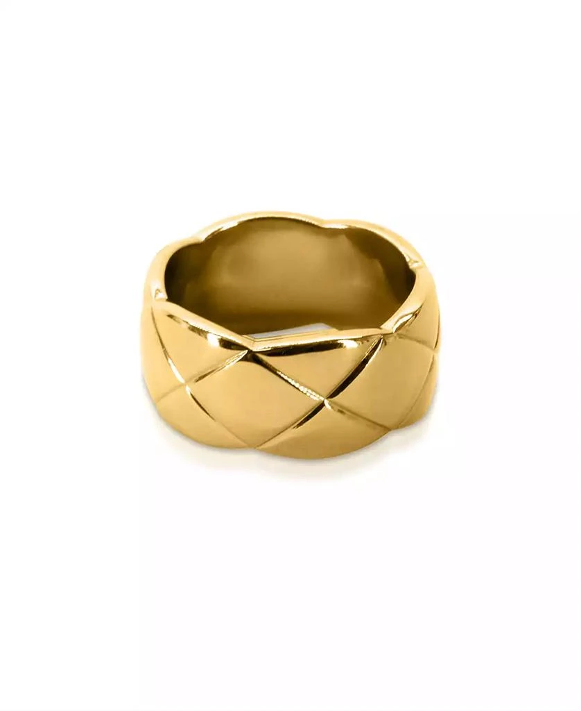 OMA THE LABEL Nneoma 1/2" Ring in 18K Gold- Plated Brass
