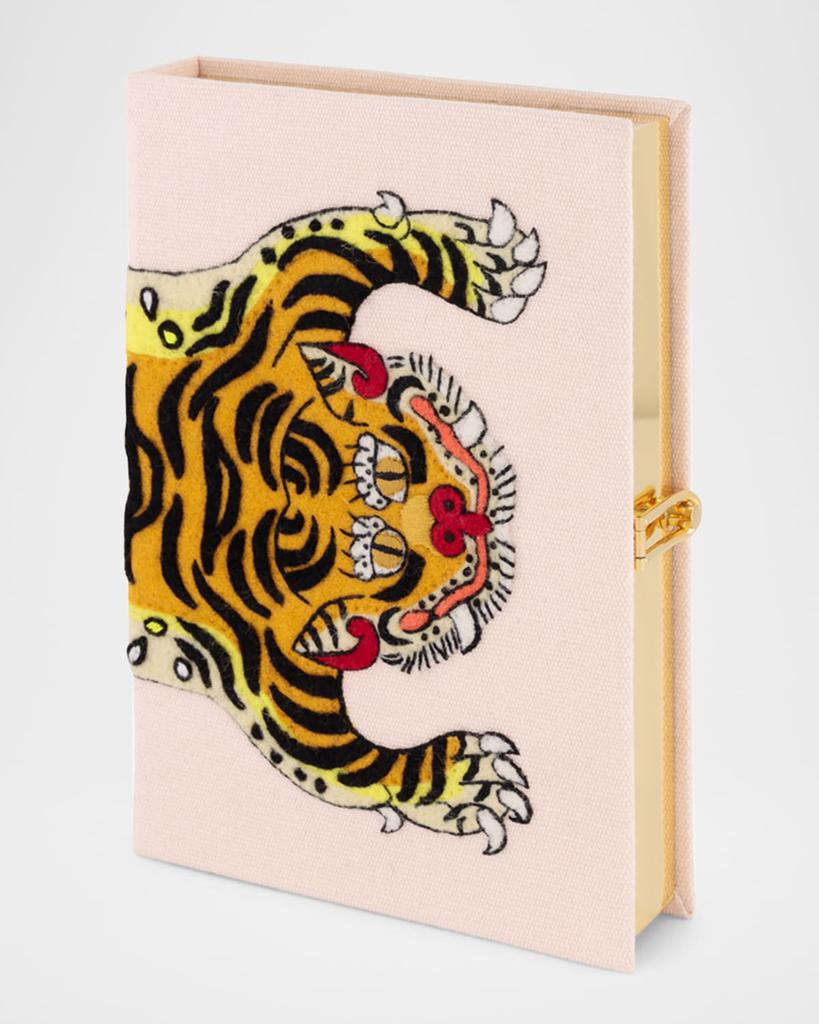 Olympia Le-Tan Tiger Book Clutch Bag