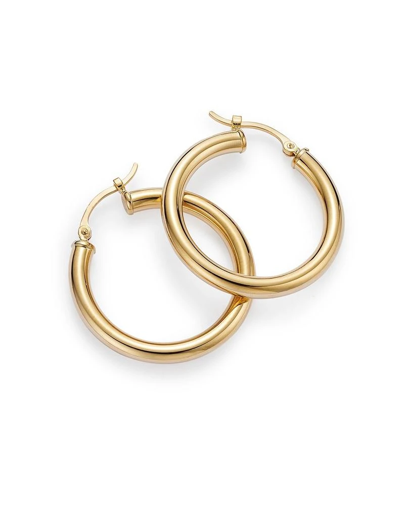Bloomingdale's 14K Yellow Gold Tube Hoop Earrings 4