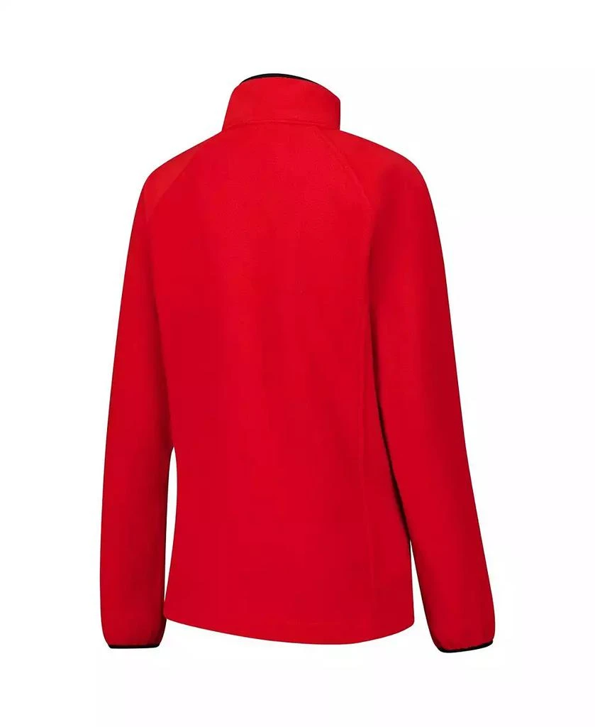 Columbia Women's Scarlet Ohio State Buckeyes Give Go II Fleece Full-Zip Jacket 3