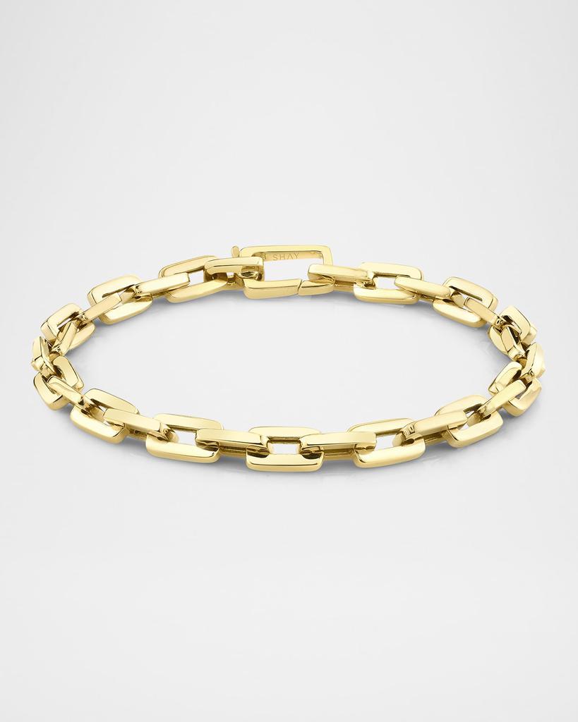 SHAY Solid Gold Mini Deco Link Bracelet