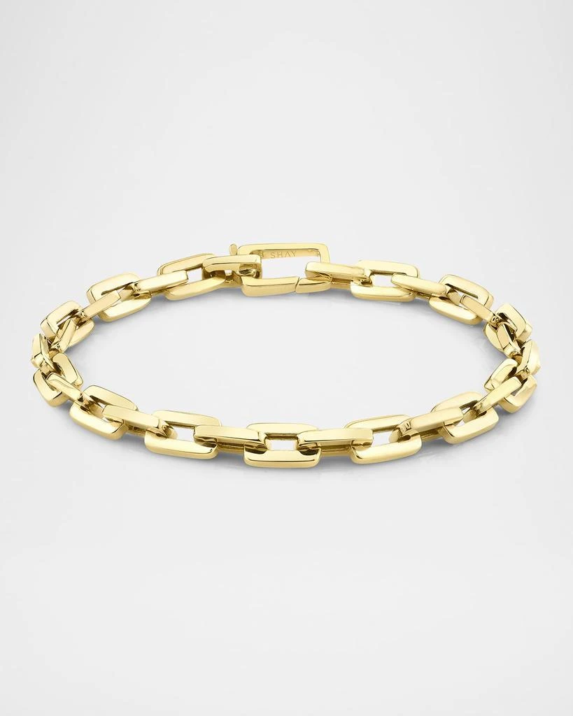 SHAY Solid Gold Mini Deco Link Bracelet 1