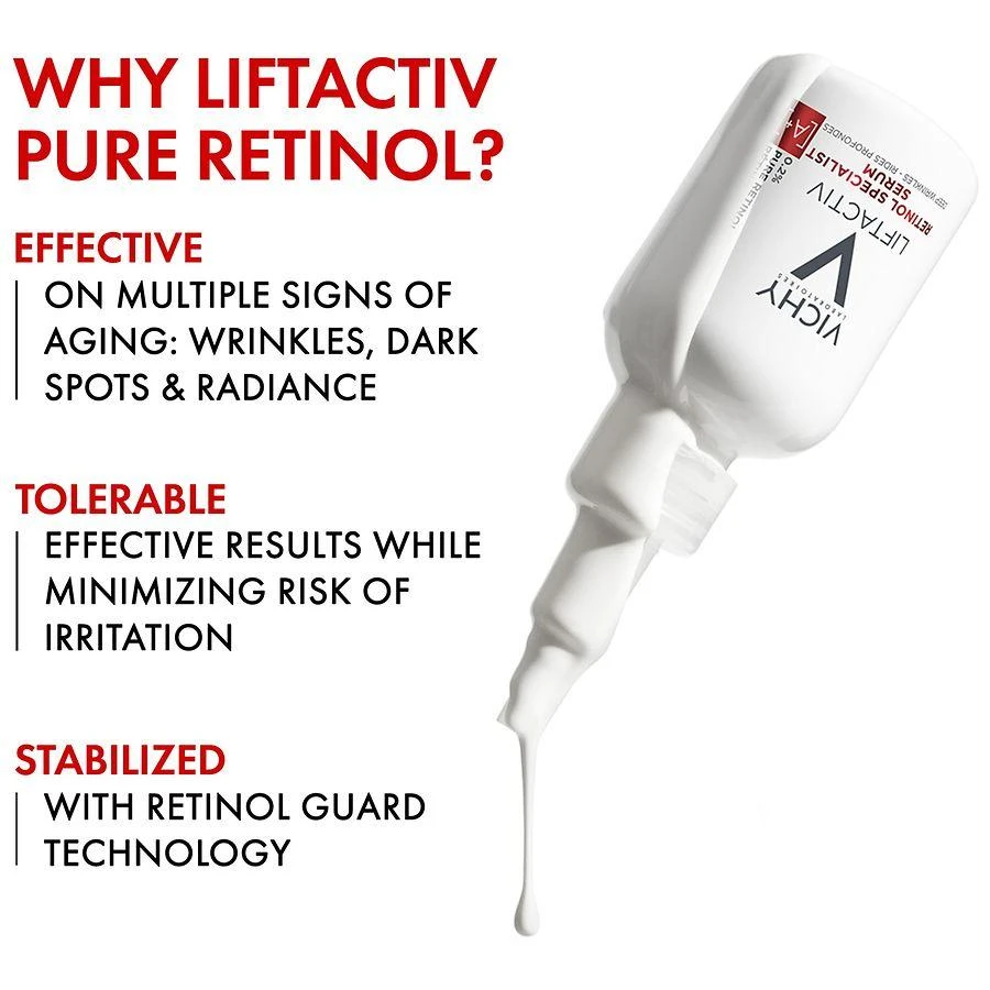 Vichy LiftActiv Pure Retinol Deep Wrinkle Serum, Anti-Aging Face Serum 11