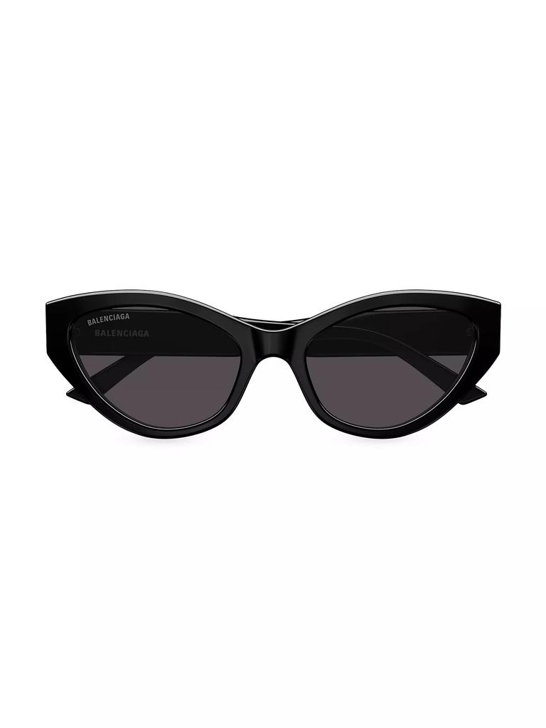 Balenciaga Flat 57MM Cat-Eye Sunglasses