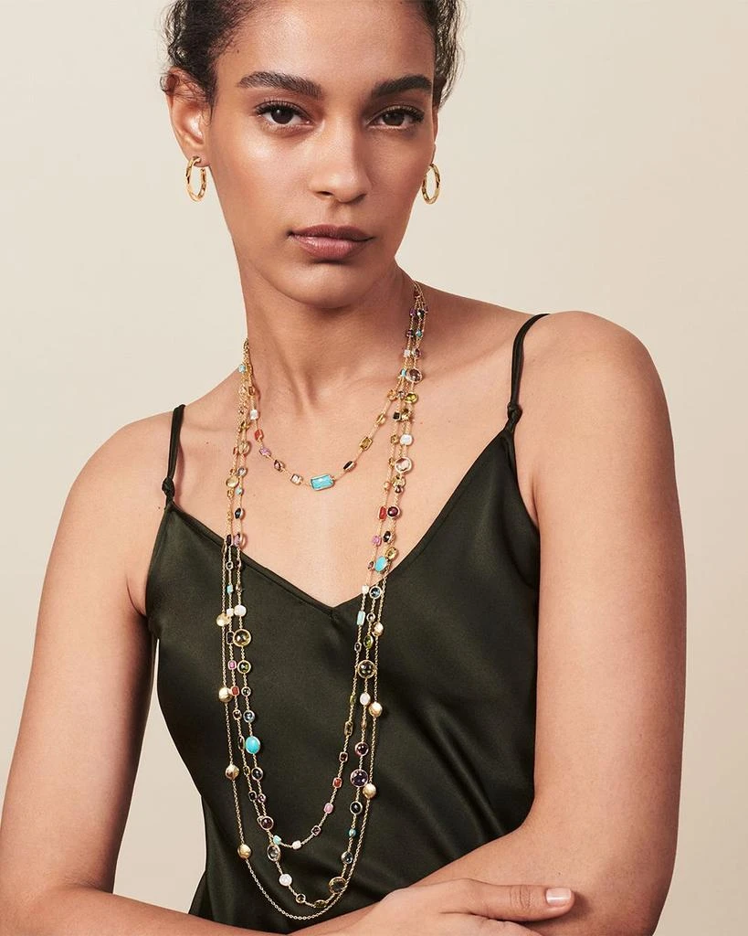 Ippolita 18K Yellow Gold Rock Candy® Multi Stone Summer Rainbow Statement Necklace, 32.5" 3