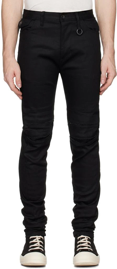 Julius Black Curved Jeans 1