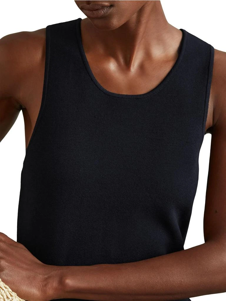 REISS Marnie Drop Waist Pleated Midi-Dress 2