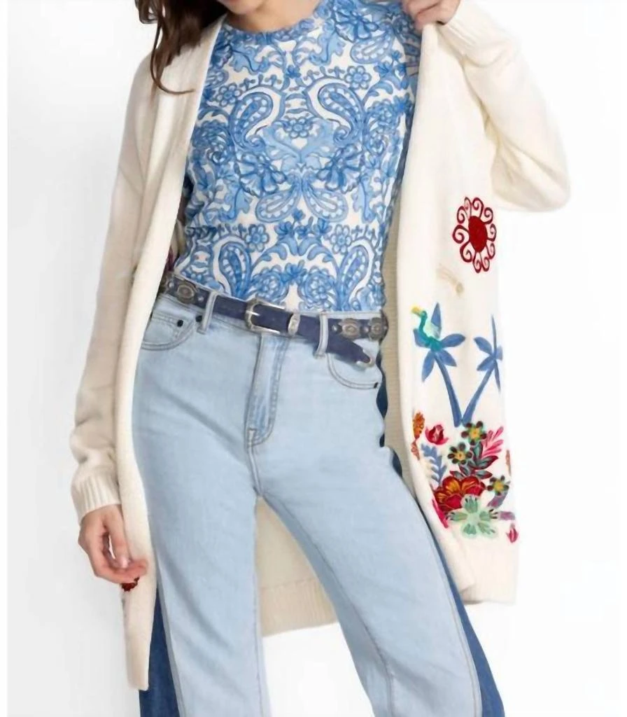 Johnny Was Johnny Was - ELEANOR SHORT SLEEVE MESH TEE 3