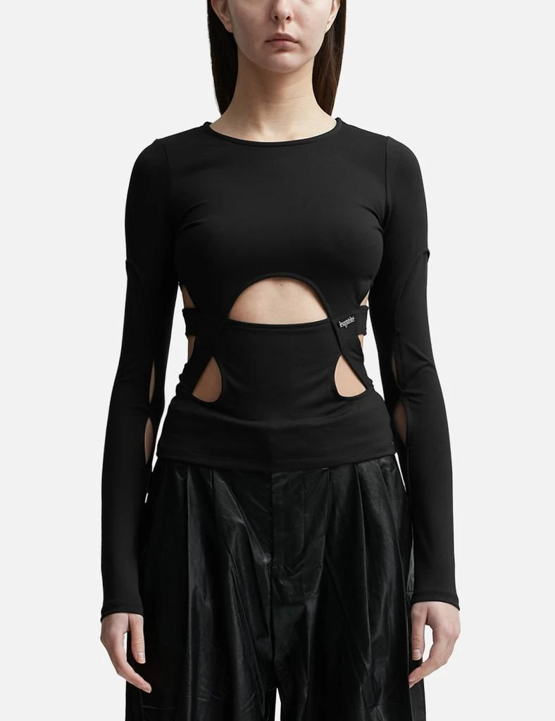 Lesugiatelier CUT-OUT T-SHIRT 1