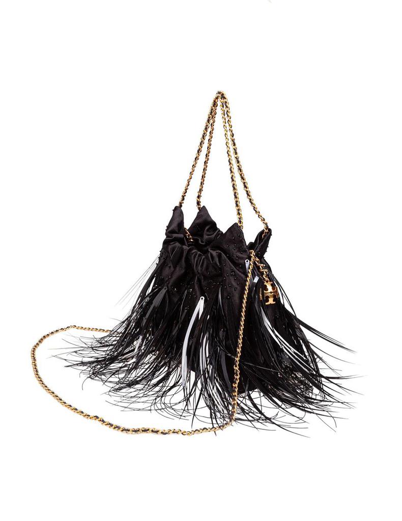 Tory Burch Tory Burch Fabric Handbag With Feathers