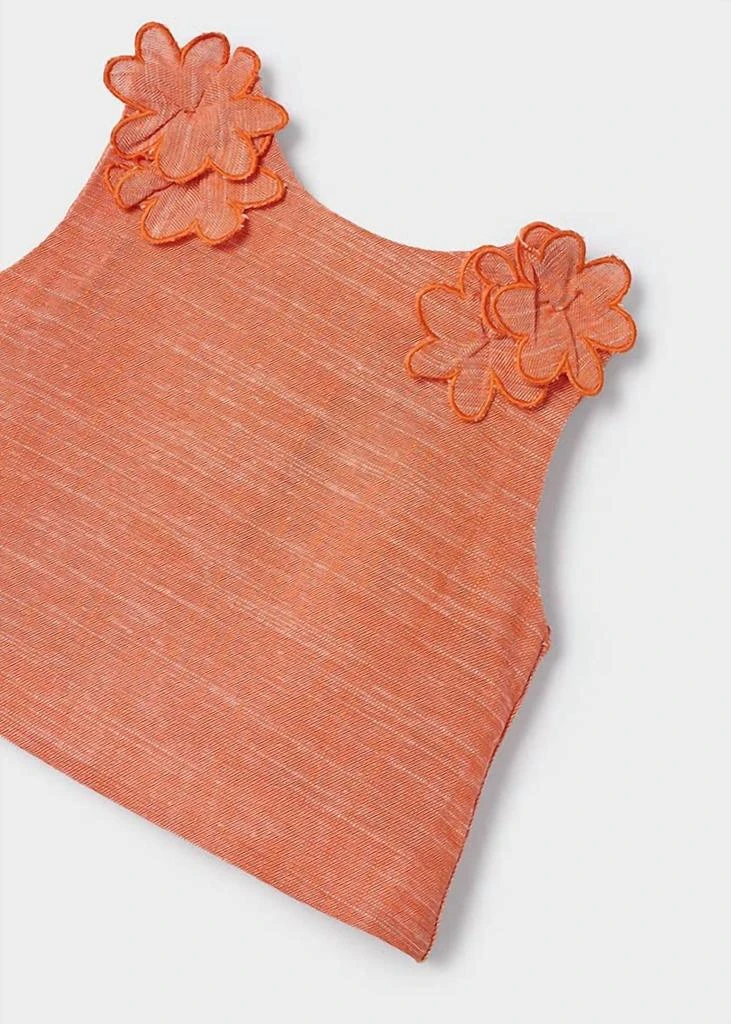 Mayoral Striped Skirt And Top Set In Orange 4