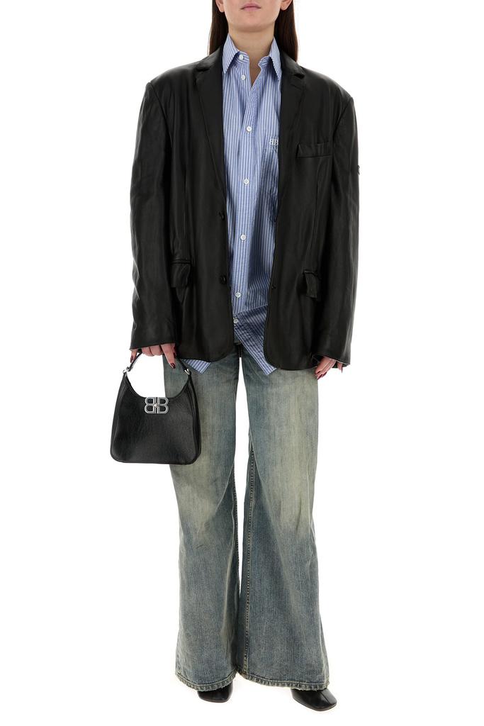 Balenciaga Black leather BB Soft handbag - BeyondStyle