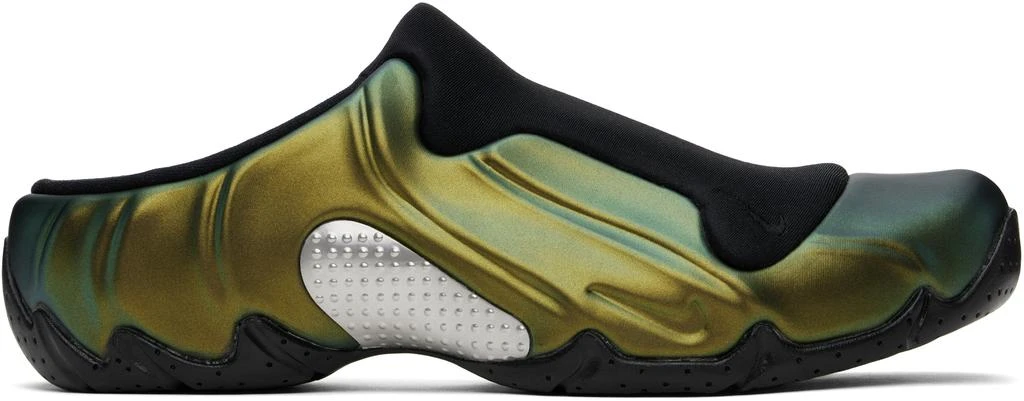 NIKE Black & Gold Clogposite Slip-on Loafers 1