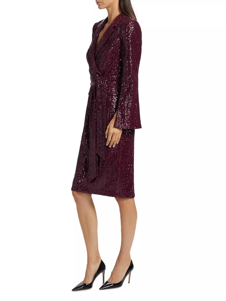 Badgley Mischka Sequined Blazer Sheath Dress 4