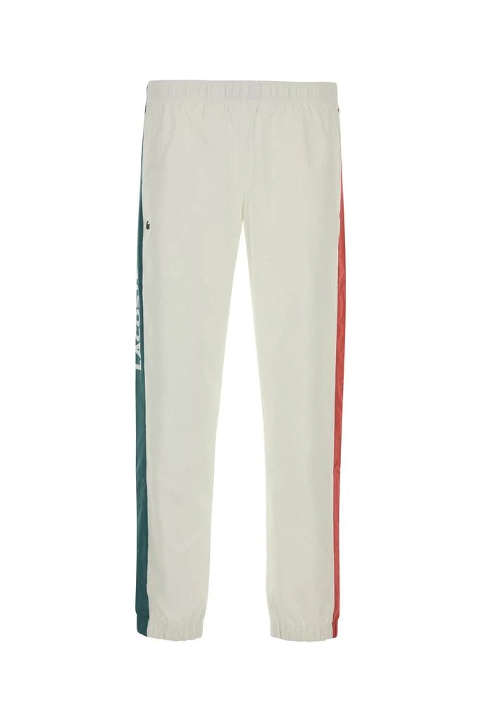Lacoste White polyester joggers 1