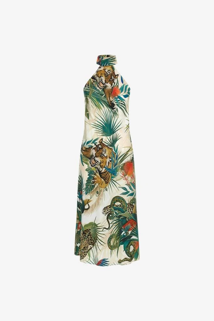 Roberto Cavalli Jungle Printed Halter Neck Satin Midi Dress On Sale Now with Up to 30% Off | Discover Exclusive Deals & Savings at BeyondStyle Authentic Roberto Cavalli dresses|adult|apparel & Roberto Cavalli Jungle Printed Halter Neck Satin Midi Dress On Sale Now with Up to 30% Off | Discover Exclusive Deals & Savings at BeyondStyle Authentic Roberto Cavalli dresses|adult|apparel &