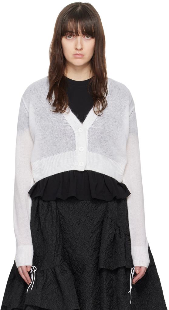 Cecilie Bahnsen White Vicki Cardigan