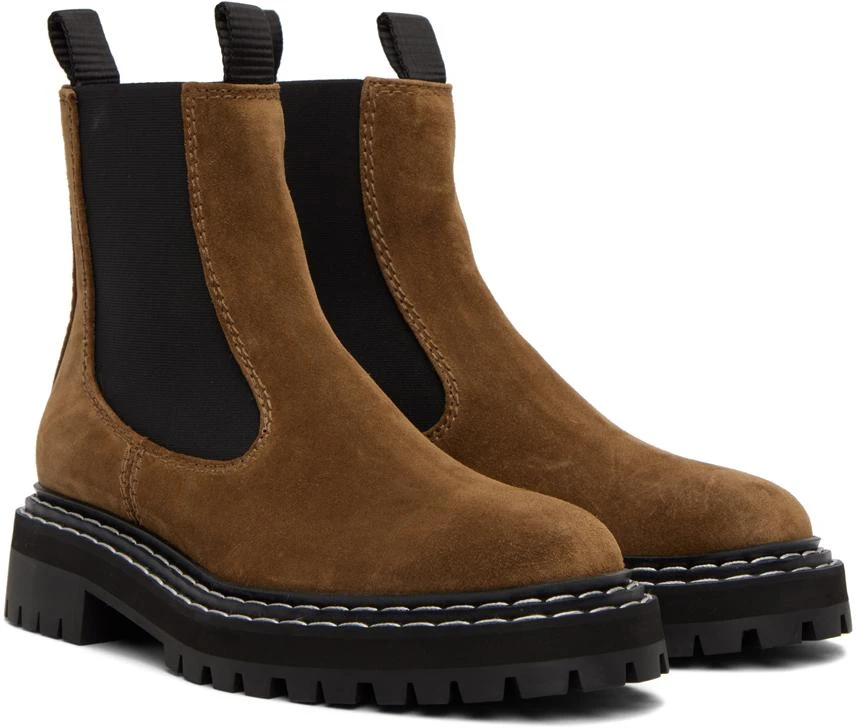 Proenza Schouler Brown Lug Sole Chelsea Boots 4
