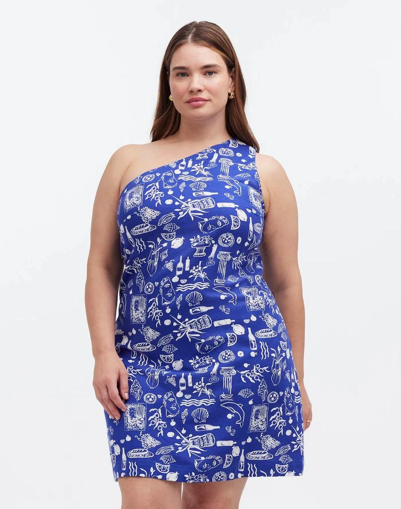 Madewell Madewell x Lisa Says Gah! Plus One-Shoulder Mini Dress 2