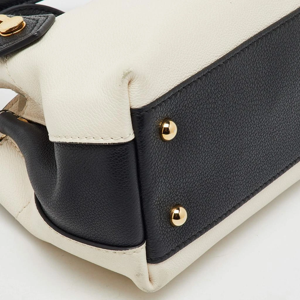 Burberry Burberry OffWhite/Black Leather Milton Satchel 14