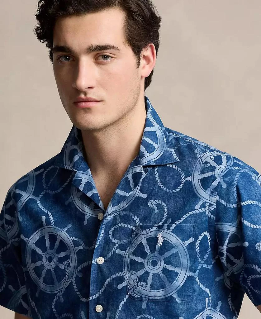 Ralph Lauren Men's Classic-Fit Cotton-Linen Camp Shirt 3