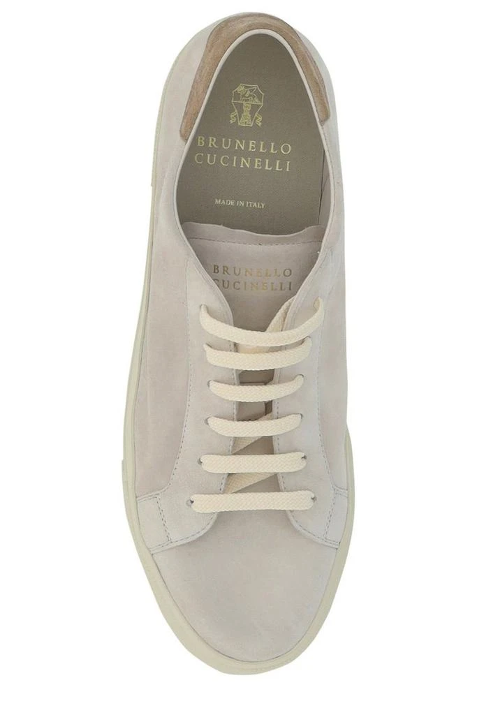 Brunello Cucinelli Brunello Cucinelli Logo Embossed Lace-Up Sneakers 4