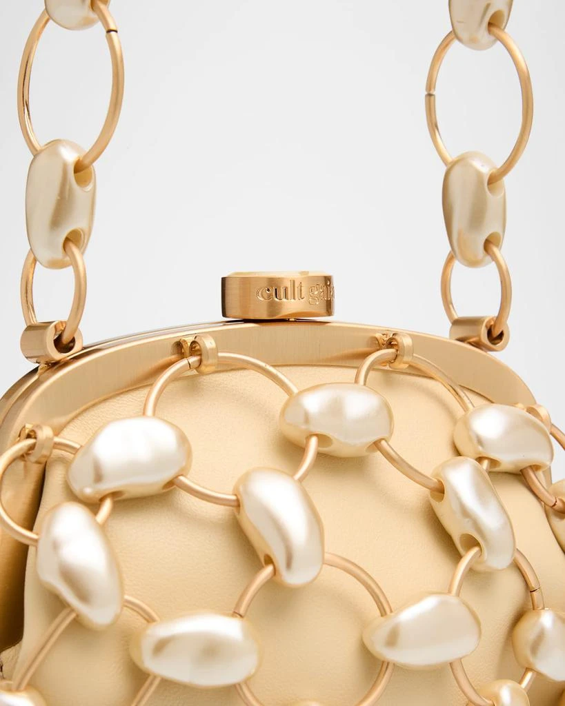 Cult Gaia Brielle Faux Pearl Top-Handle Bag 6