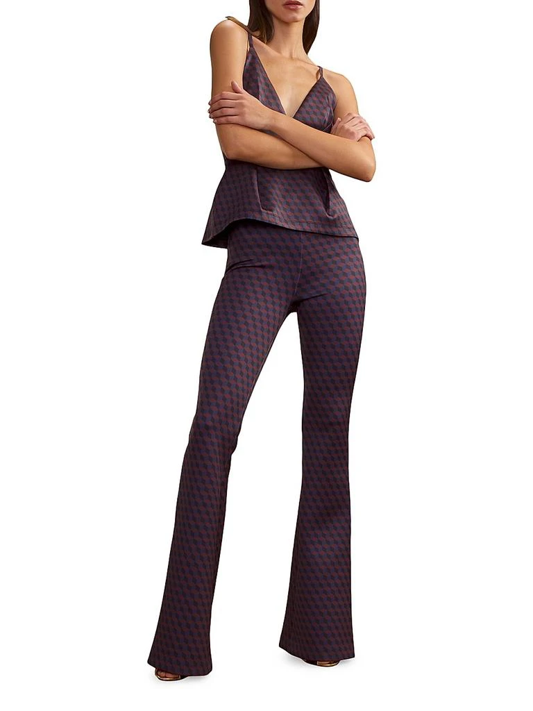 Cynthia Rowley Bonded Fit 
Flare Pants 2